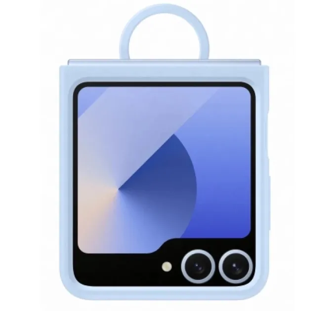 Samsung Чохол до мобільного телефона Samsung Silicone Cover with Ring Samsung Galaxy Flip 6 Blue (EF-PF741TLEGUA)