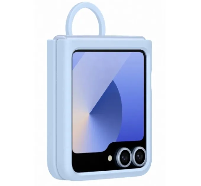 Samsung Чохол до мобільного телефона Samsung Silicone Cover with Ring Samsung Galaxy Flip 6 Blue (EF-PF741TLEGUA)