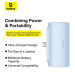 Baseus Батарея універсальна Baseus Compact 4900mAh 20W Type-C, White (PPWC05T) (P10068302212-00)