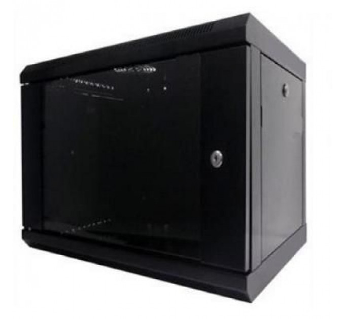 Шафа настінна Hypernet 9U 19" 600x350 (WMNC-35-9U-FLAT-BLACK)