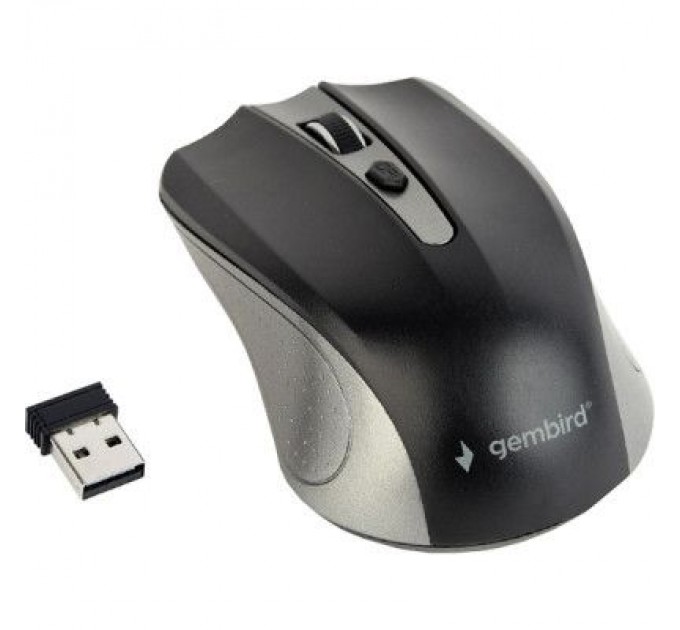 Мишка Gembird MUSW-4B-04-GB Black+Grey (MUSW-4B-04-GB)