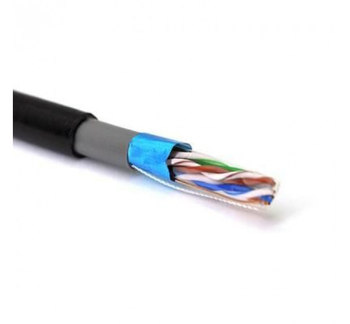 Кабель мережевий Merlion FTP 305м КНПЕ (4*2*0,51) 4Р 24AWG [СCA] Black (03496)