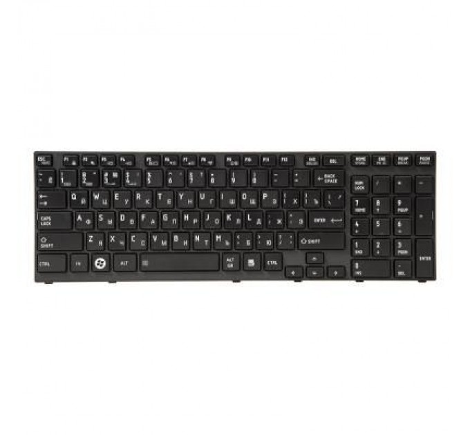PowerPlant Клавіатура ноутбука PowerPlant TOSHIBA Satellite A660, A665 черный, черный фрейм (KB311194)