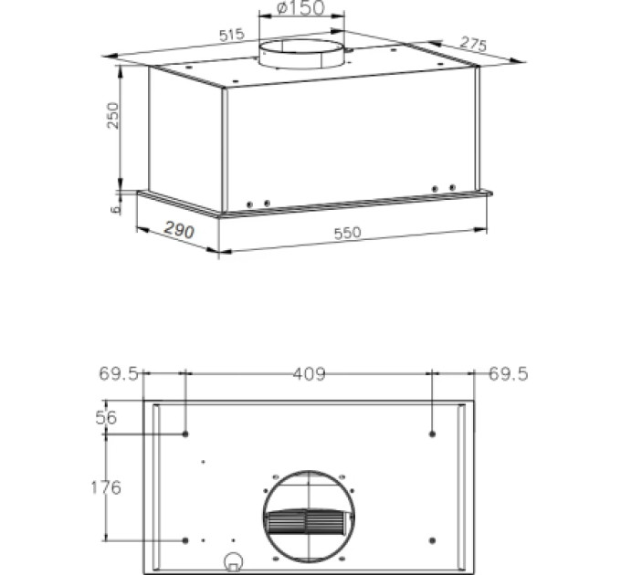 Hansa Витяжка кухонна Hansa OMP6553BGH