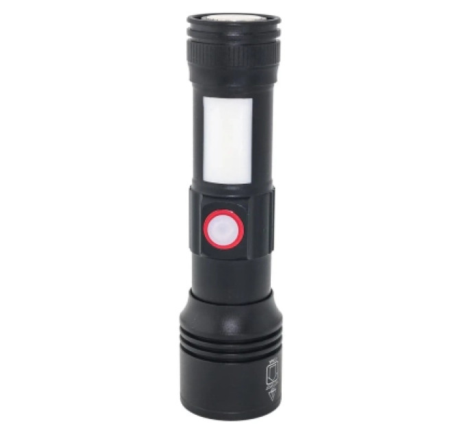 Quantum Ліхтар Quantum Adept 10W LED zoom +COB з USB+ Li-ion18650/2600mAh (QM-FL1031-18650/2600)
