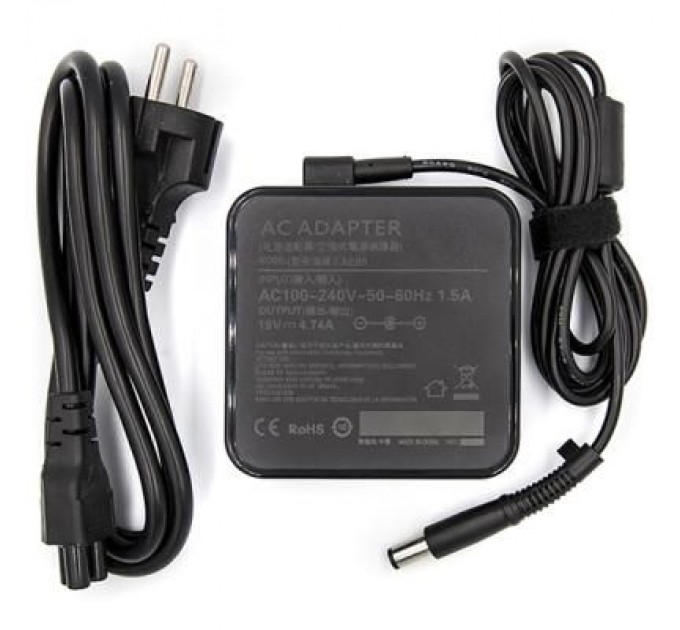 PowerPlant Блок живлення до ноутбуку PowerPlant HP 220V, 19V 90W 4.74A (7.4*5.0) wall mount (WM-HP90F7450)
