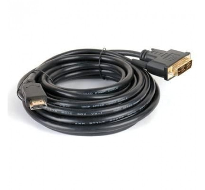 Кабель мультимедійний HDMI to DVI 18+1pin M, 5.0m Gemix (Art.GC 1423)