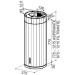 Faber Витяжка кухонна Faber Corinthia Isola Ev8+ Wh Matt/Ts A37 (110.0456.219)