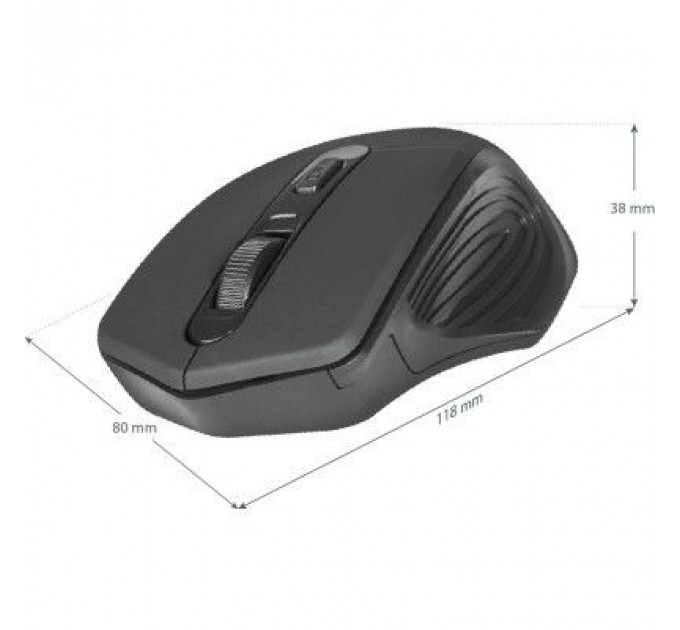 Мишка Defender Datum MB-345 Black (52345)