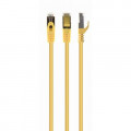 Патч-корд 10м S/FTP Cat 6A CU LSZH yellow Cablexpert (PP6A-LSZHCU-Y-10M)