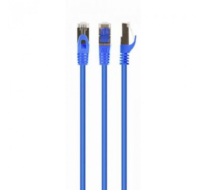 Патч-корд 3м S/FTP Cat 6A CU LSZH blue Cablexpert (PP6A-LSZHCU-B-3M)