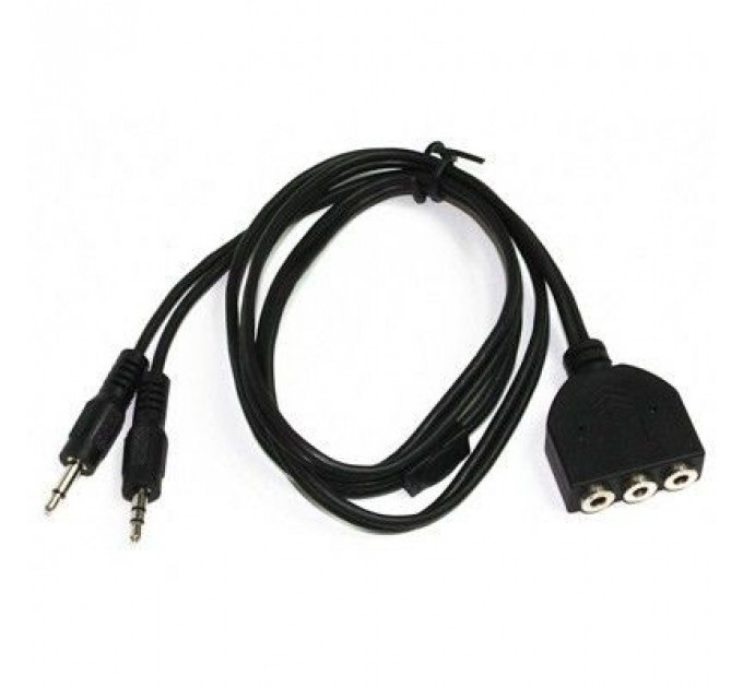 Кабель мультимедійний подовжувач Jack 3.5mm папа/ 3х3.5mm мама Cablexpert (CC-MIC-1)