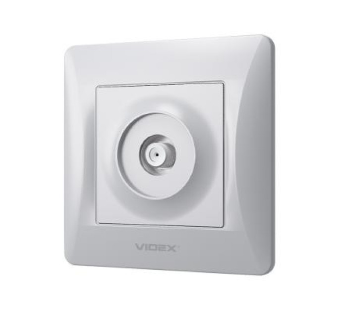 Videx ТВ розетка Videx BINERA SAT одинарна супутникова срібні (VF-BNSK1SATE-SS)