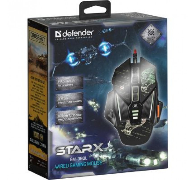 Мишка Defender sTarx GM-390L Black (52390)