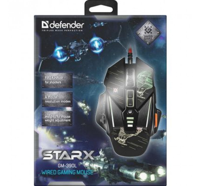 Мишка Defender sTarx GM-390L Black (52390)