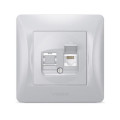 Videx Комп'ютерна розетка Videx BINERA CAT6 одинарна сереб (VF-BNSK1PC6-SS)