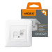 Videx Телефонна розетка Videx BINERA CAT3 (VF-BNSK1TF3-W)