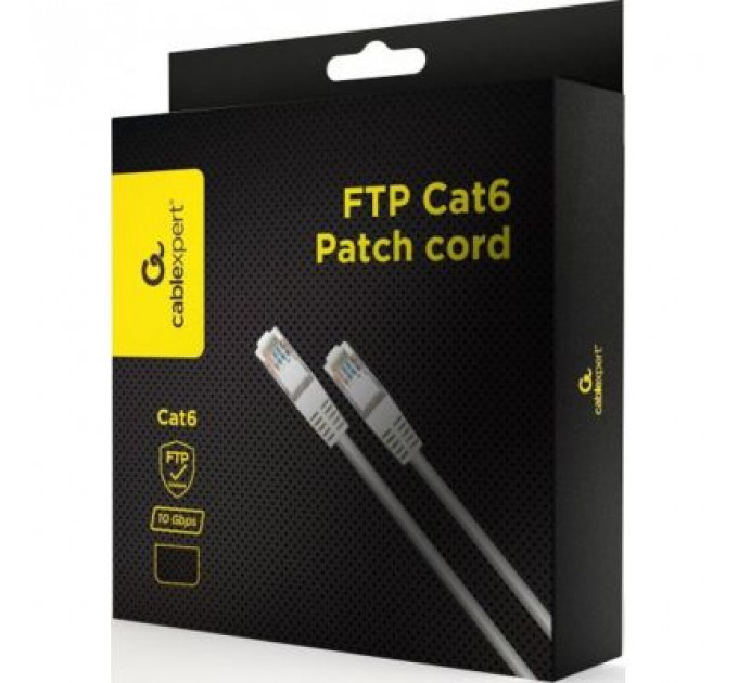 Патч-корд 5м FTP cat 6 CCA gray Cablexpert (PPB6-5M)