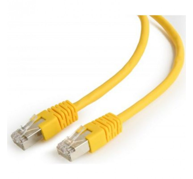 Патч-корд 0.25м FTP cat.6 CCA yellow Cablexpert (PP6-0.25M/Y)