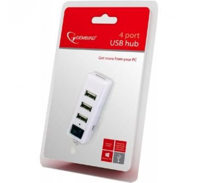 Концентратор 4 port USB 2.0 Gembird (UHB-U2P4-21)