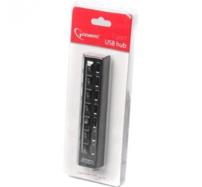 Концентратор 7 port USB 2.0 Gembird (UHB-U2P7-03)