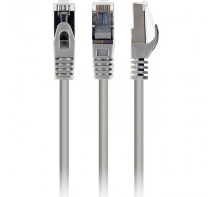 Патч-корд 2м S/FTP Cat 6A CU LSZH grey Cablexpert (PP6A-LSZHCU-2M)