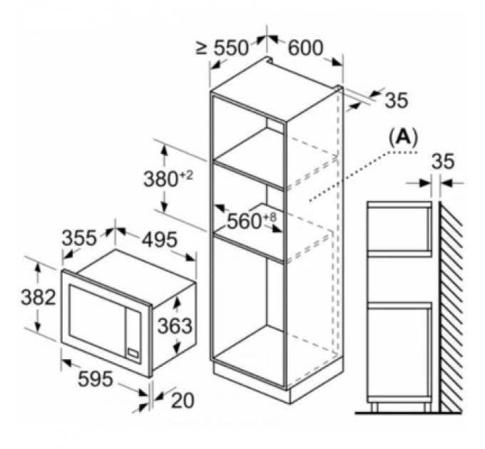 Bosch Мікрохвильова піч Bosch BEL653MS3