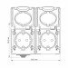Videx Розетка Videx BINERA IP65 зовнішня 2ая із заземленням сіра (VF-BNW22G-G)