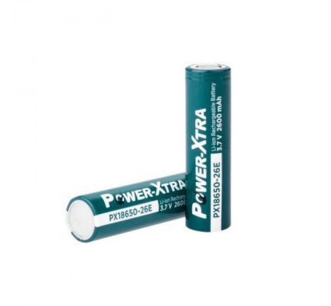 Power-Xtra Акумулятор 18650 2600mAh, 3.7V, green Power-Xtra (PX18650-26G / 29751)