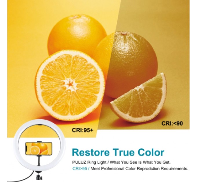 Puluz Набір блогера Puluz Ring USB LED lamp PKT3084B 4.7" + table stand (PKT3084B)