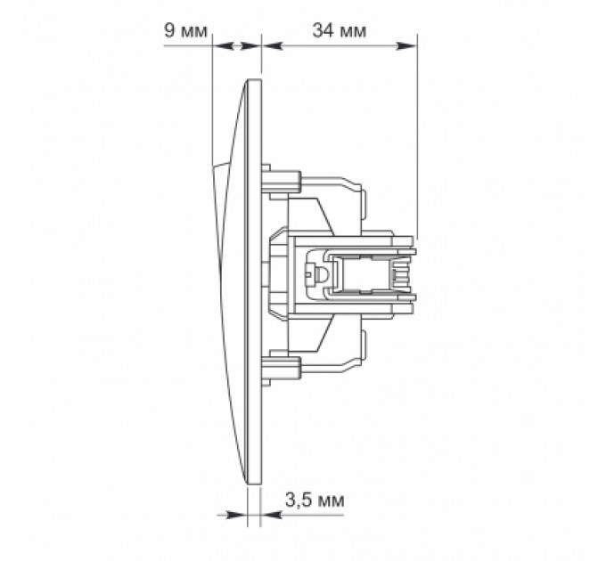 Videx Вимикач Videx BINERA 1кл з підсвічуванням білий (VF-BNSW1L-W)