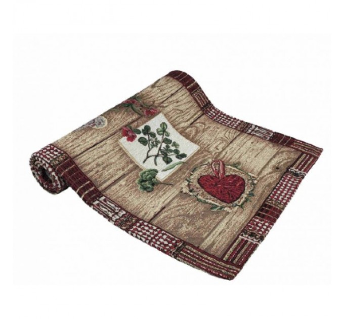 Прованс Доріжка на стіл Прованс Wooden 40х140 (4823093436008)