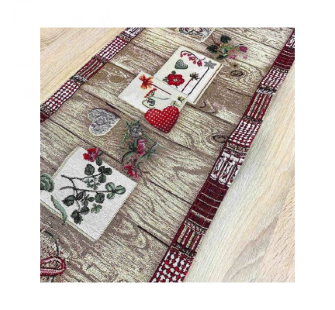 Прованс Доріжка на стіл Прованс Wooden 40х140 (4823093436008)