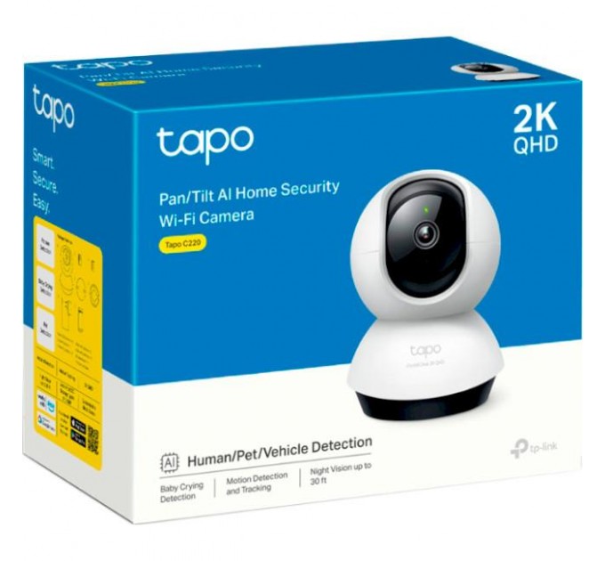 TP-Link Розумна домашня поворотна камера, Tapo C220 TP-LINK