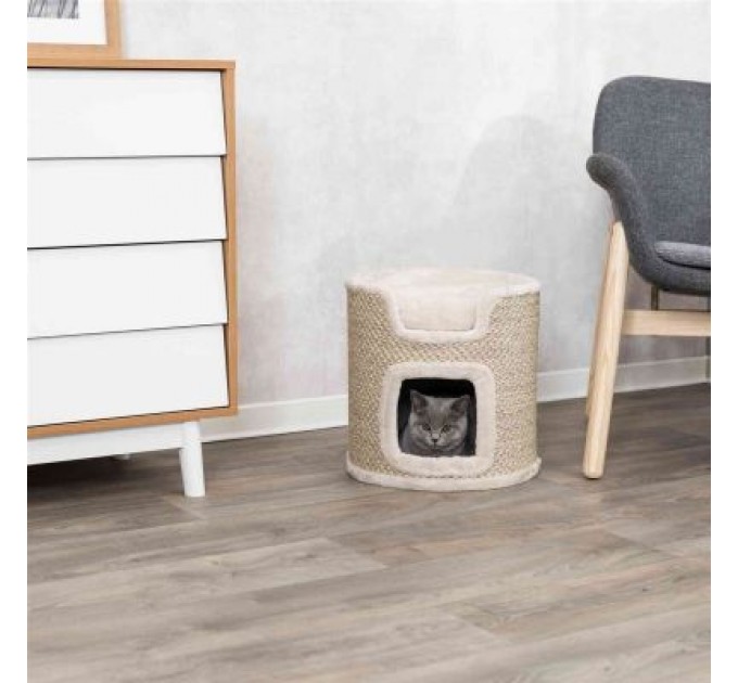 Trixie Дряпка (кігтеточка) для котів Trixie Башта Ria 37х37 см світло-сіра (4011905447063)