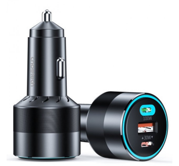 Choetech Зарядний пристрій Choetech car 2хUSB-C+USB-A 130W QC3.0/PD/PPS black (TC0011-BK)