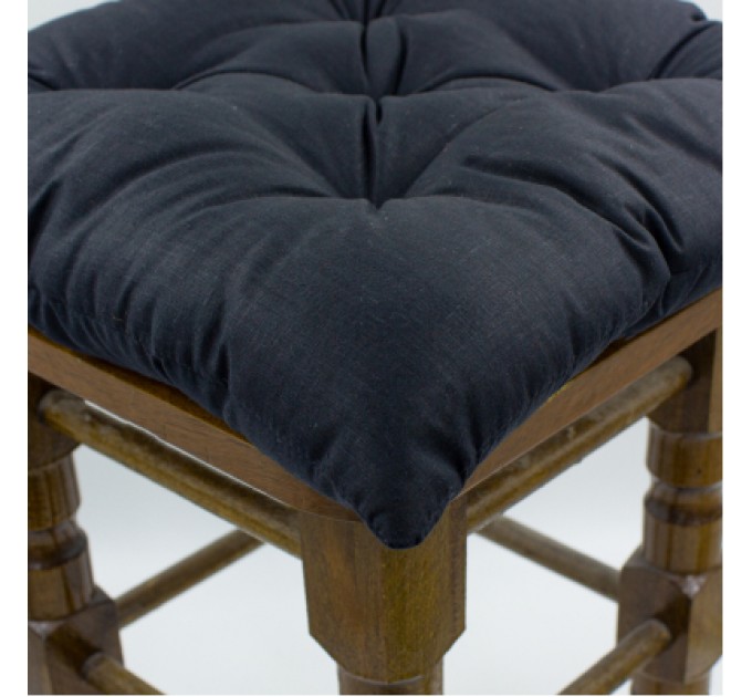 MirSon Подушка на стілець MirSon Ranforce Elite 16-9000 Black Stone 40х40 см (2200006185291)