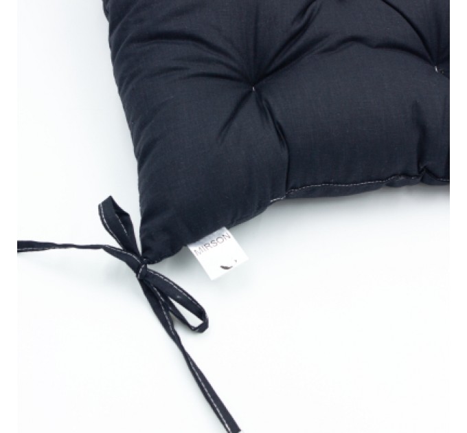 MirSon Подушка на стілець MirSon Ranforce Elite 16-9000 Black Stone 40х40 см (2200006185291)