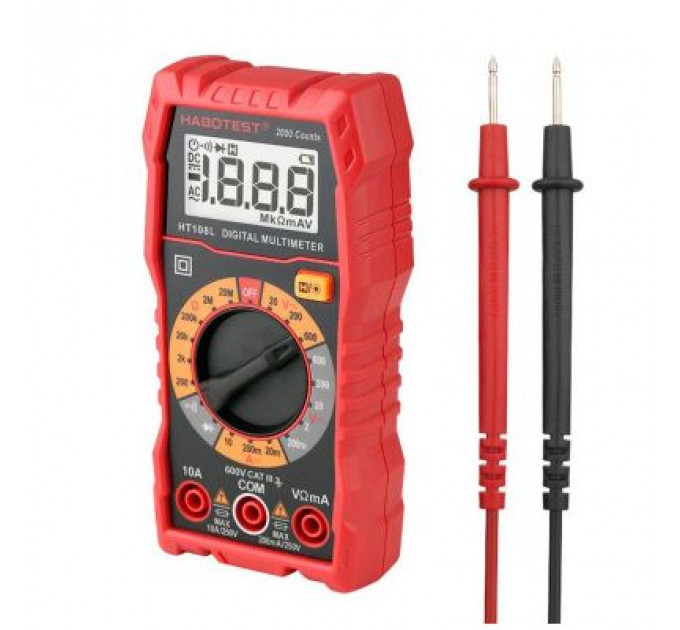 Цифровий мультиметр Habotest DC1000V/10A, AC750V/10A (HT118D)