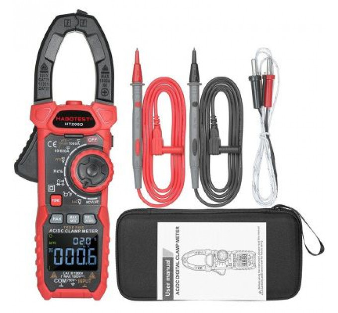 Токові кліщі Habotest DC1000V/1000A, AC750V/1000A (HT208D)