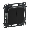 Legrand Furniture Вимикач Legrand Furniture 2-х клавішний автоматичні клеми антрацит (752915)