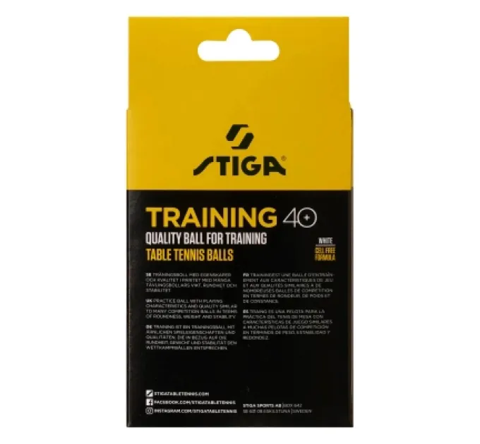 Stiga М'ячик для настільного теніса Stiga Training ABS 12 шт (1110-2610-12) (931159)