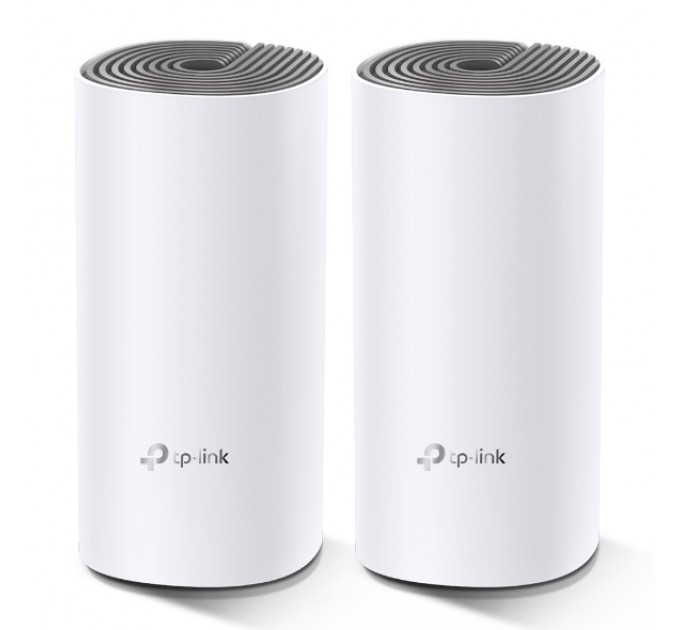 WiFi Mesh система TP-Link Deco E4(2-pack) (AC1200, 2xFE WAN/LAN, MESH, 2 антенны, 2-pack)