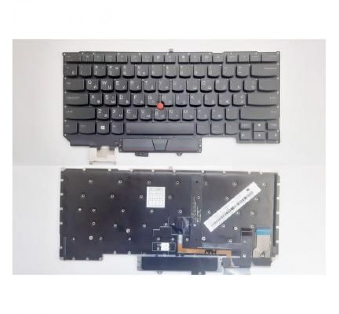 Lenovo Клавіатура ноутбука Lenovo ThinkPad X1 Carbon Gen5 (2017) черная с ТП с подсв UA (A46124)