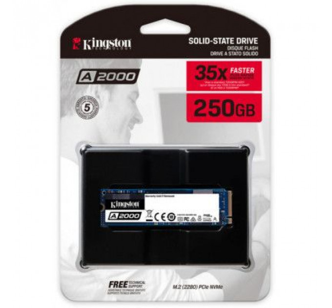 Накопичувач SSD M.2 2280 250GB Kingston (SA2000M8/250G)