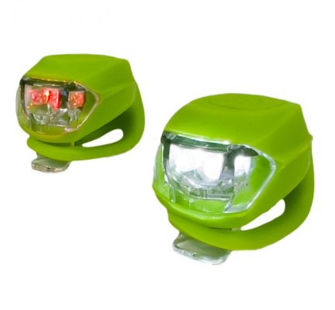 Good Bike Комплект велофар Good Bike Silicone LED Green (92325Green-IS)