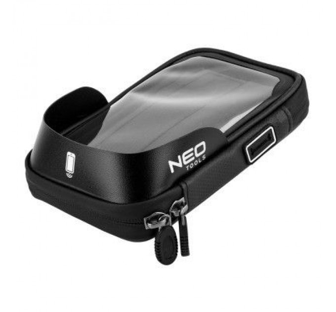 Neo Tools Велосумка на кермо Neo Tools з тримачем для смартфона до 6" Black (91-001)
