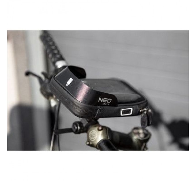 Neo Tools Велосумка на кермо Neo Tools з тримачем для смартфона до 6" Black (91-001)