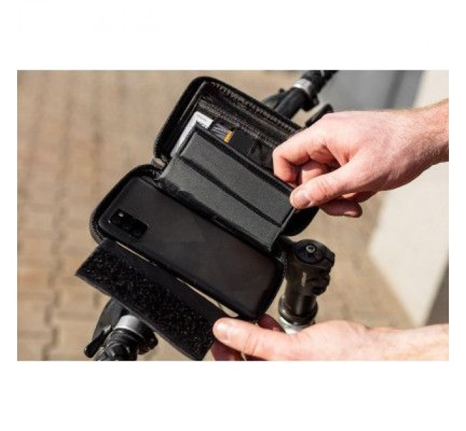 Neo Tools Велосумка на кермо Neo Tools з тримачем для смартфона до 6" Black (91-001)