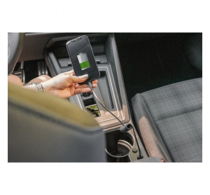 Digitus Дата кабель USB 2.0 AM to Type-C 1.0m (0.32m) spiral black Digitus (AK-300430-006-S)